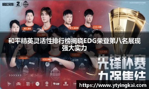 和平精英灵活性排行榜揭晓EDG荣登第八名展现强大实力
