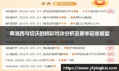 弗洛西与切沃的精彩对决分析及赛季前景展望