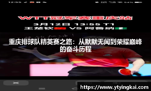 重庆排球队精英赛之路：从默默无闻到荣耀巅峰的奋斗历程